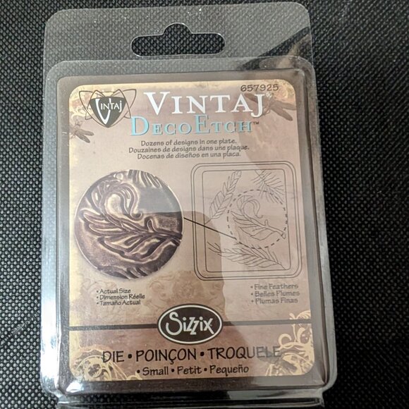 Lot of 3 Vintaj Deco Edge Dies for Sizzix - Picture 2 of 4